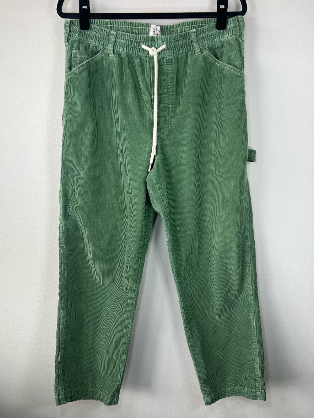 BDG Urban Outfitters Corduroy Carpenter Pants Green Pockets Skater Streetwear Lg